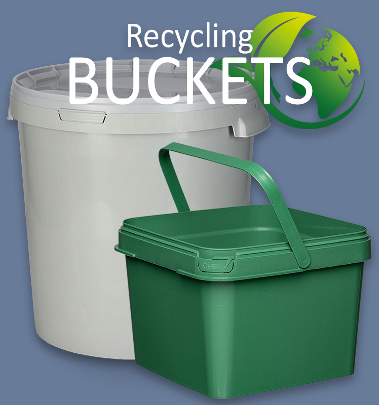 RECYCLED MATERIAL BUCKETS