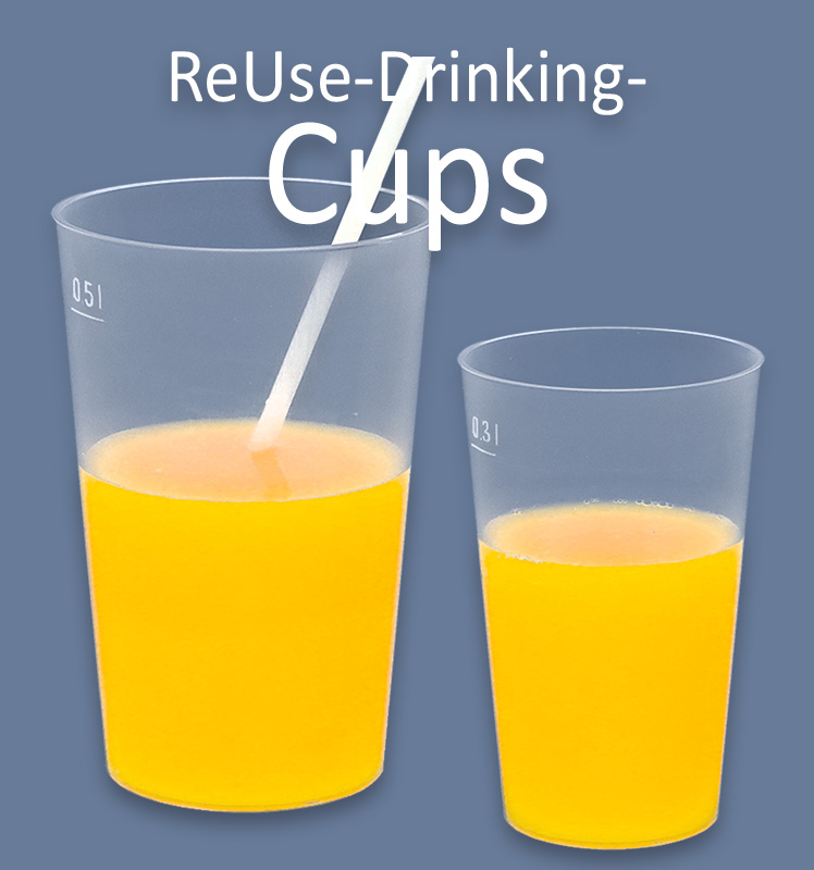 REUSABLE DRINKING CUPS