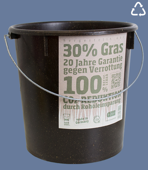 GrassBased Cleaning Bucket Black 10 L Ø 267 mm