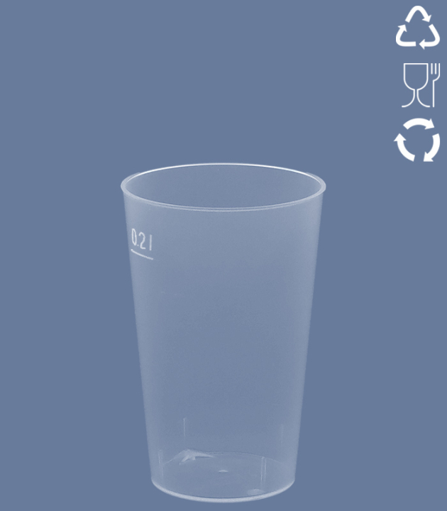 REUSABLE DRINKING CUP 0.2 L