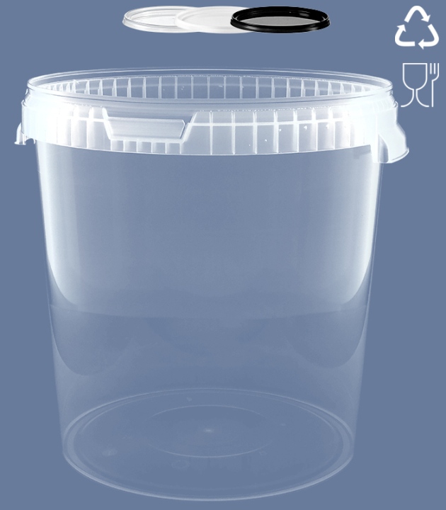 ROUND-BUCKET 33 L / TRANSPARENT