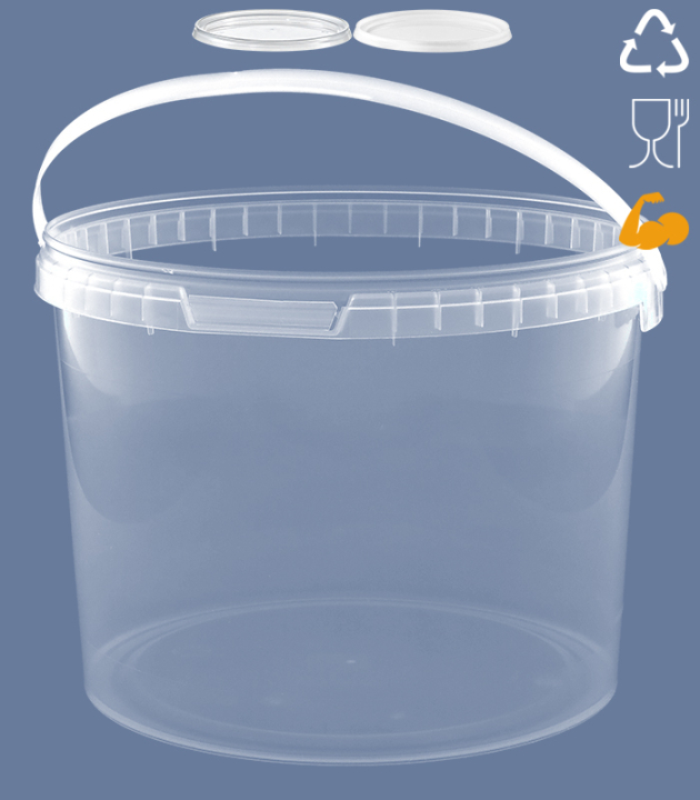 ROUND-BUCKET 10,9 L HEAVY DUTY / TRANSPARENT