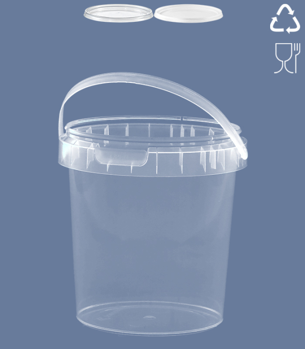 ROUND-BUCKET 0,87 L / TRANSPARENT