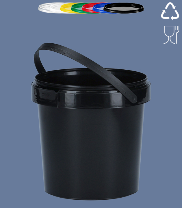 ROUND-BUCKET 1,2 L / BLACK BIS/5